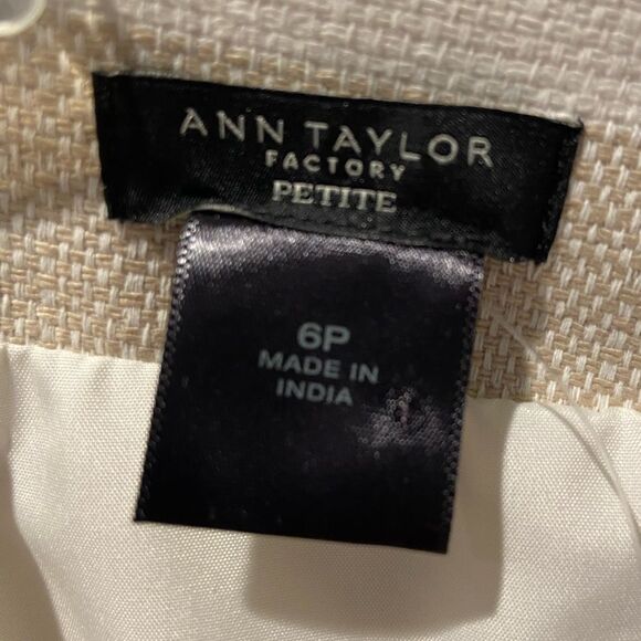 Ann Taylor Factory - Striped Pink Purple Colorblock Twill Mini Skirt-size 6P - Picture 5 of 8